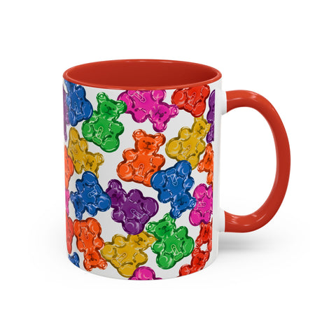 Horny Gay Pride Gummy Bears Coffee Mug