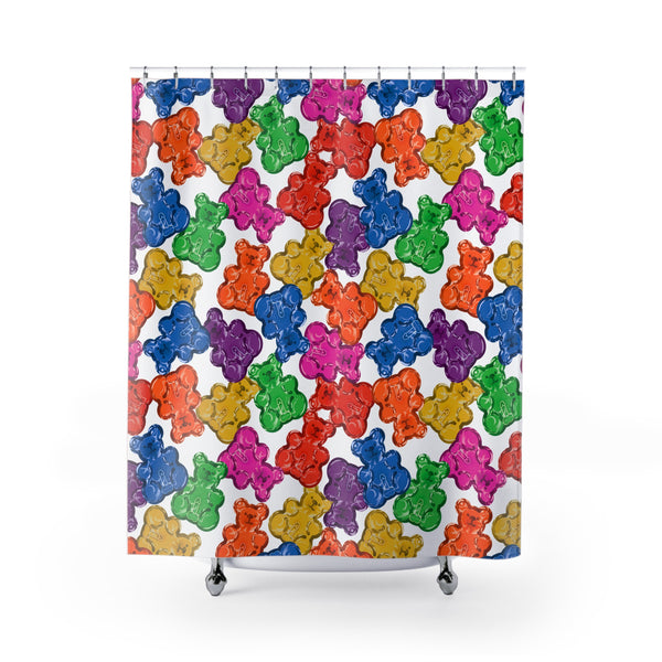 Horny Gummy Bears Gay Pride Shower Curtain