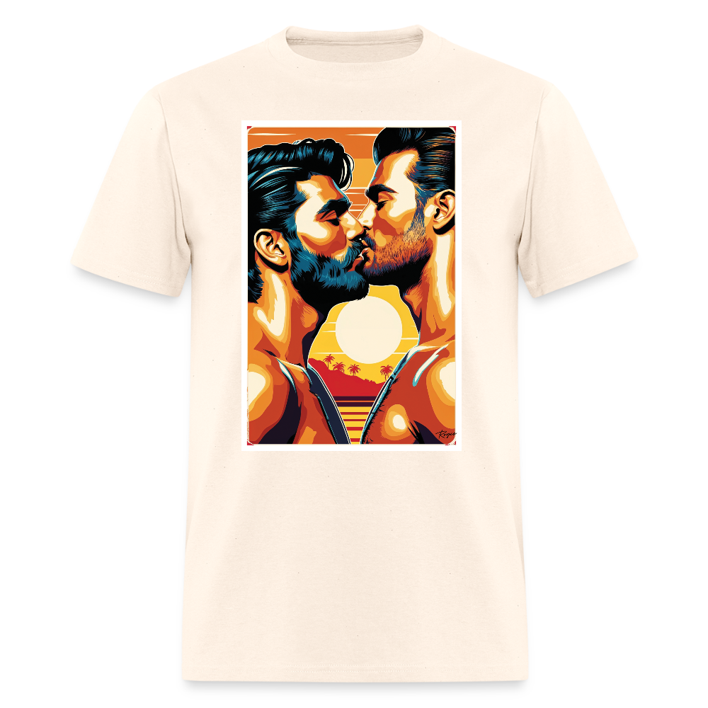 Sunset Kiss Bear Pride T-shirt - natural