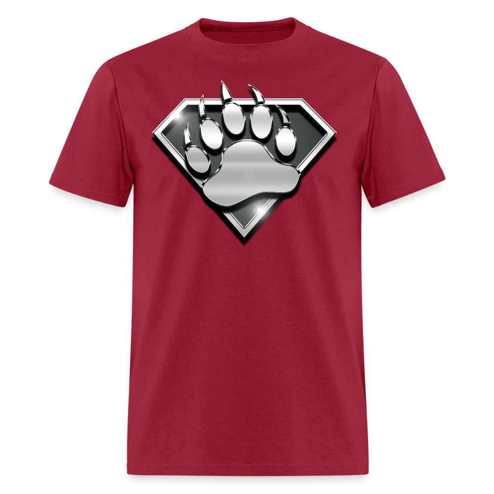 Bear Head Gay Pride T-Shirt - dark red