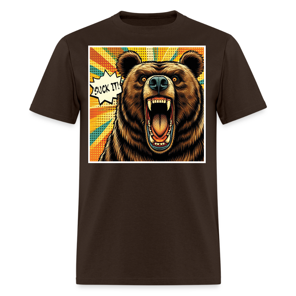 Suck it! Bear Pride T-Shirt - brown