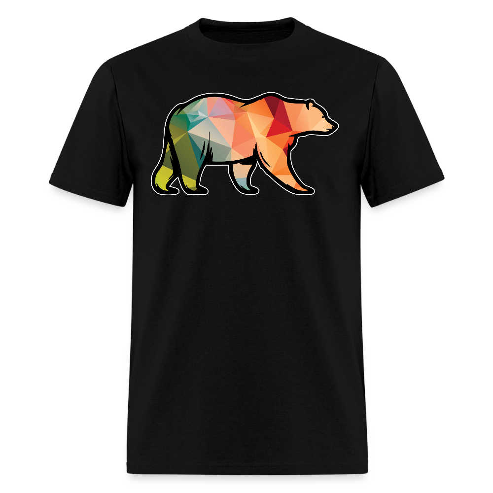 Walking Bear Gay Pride T-Shirt - black