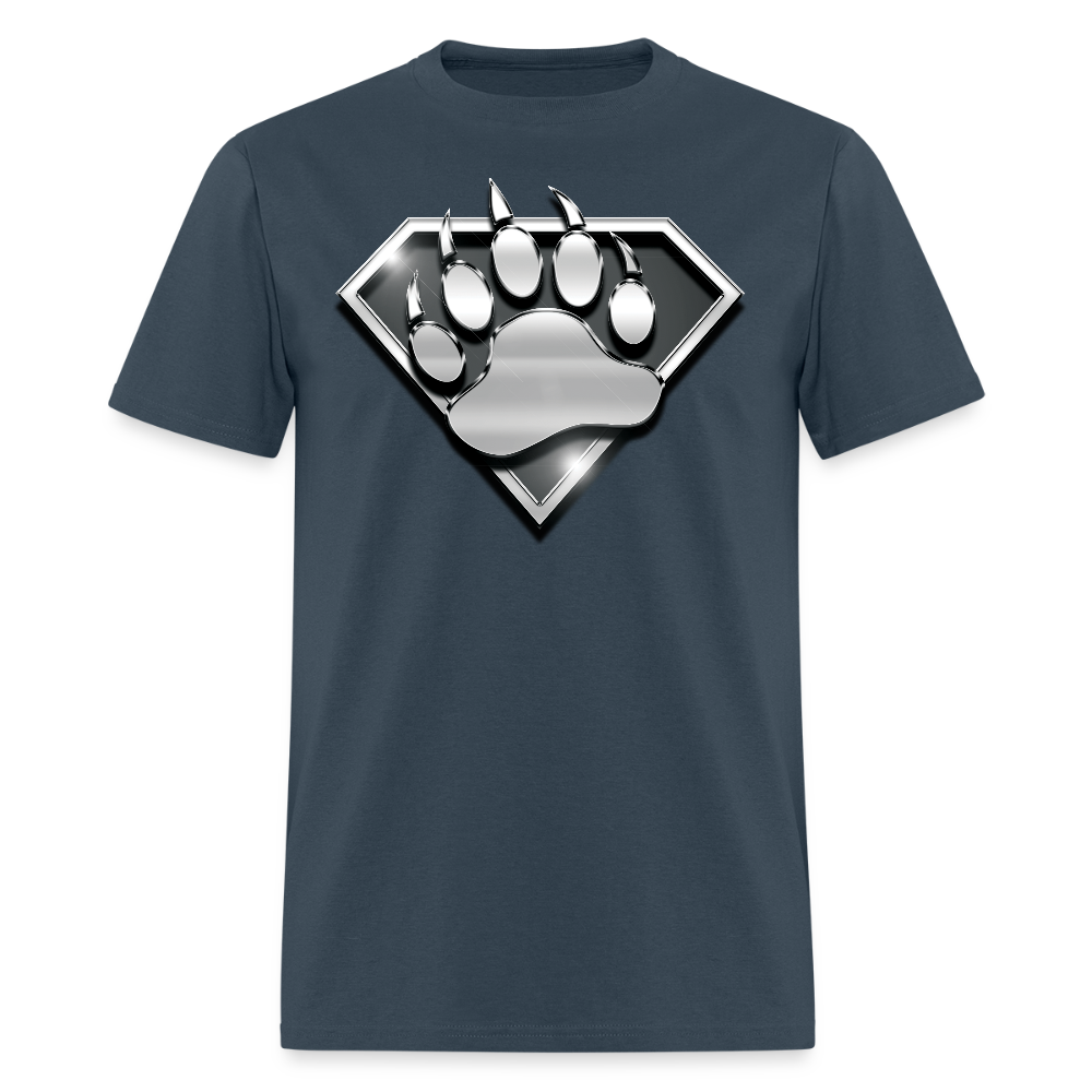 Bear Head Gay Pride T-Shirt -  blue dusk