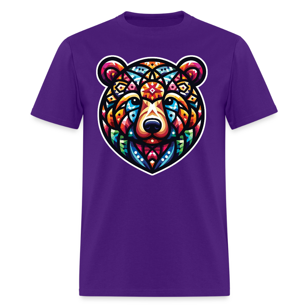 Bear Pride Head Pride T-Shirt - purple
