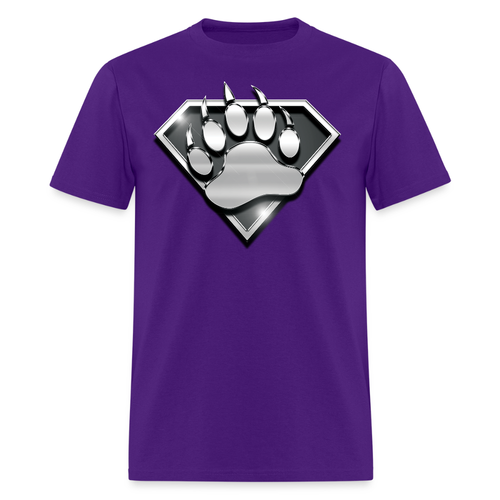 Bear Head Gay Pride T-Shirt - purple