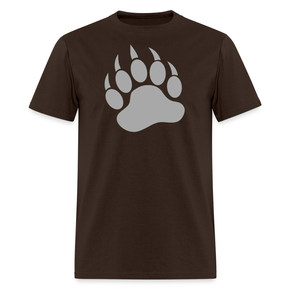 Silver Bear Paw Gay Pride T-Shirt - brown