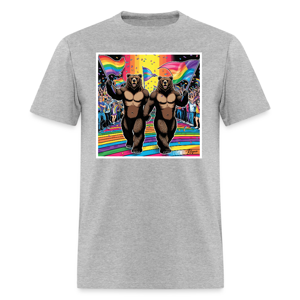 Proud Bears Gay Pride T-Shirt - heather gray