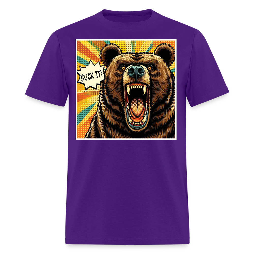 Suck it! Bear Pride T-Shirt - purple