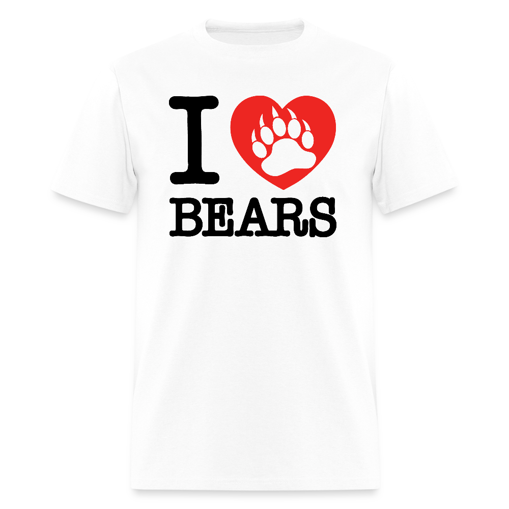 I Love Bears Gay Pride T-Shirt - white