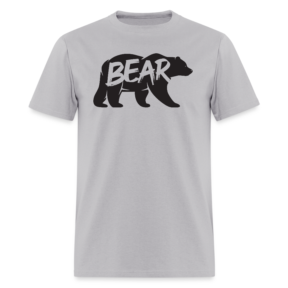 Bear Walking Gay Pride T-Shirt - gravel 