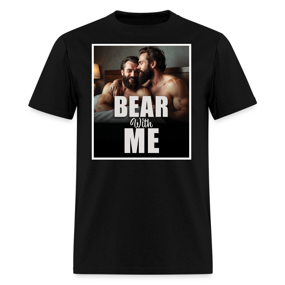 Bear With Me Gay Pride T-shirt - black