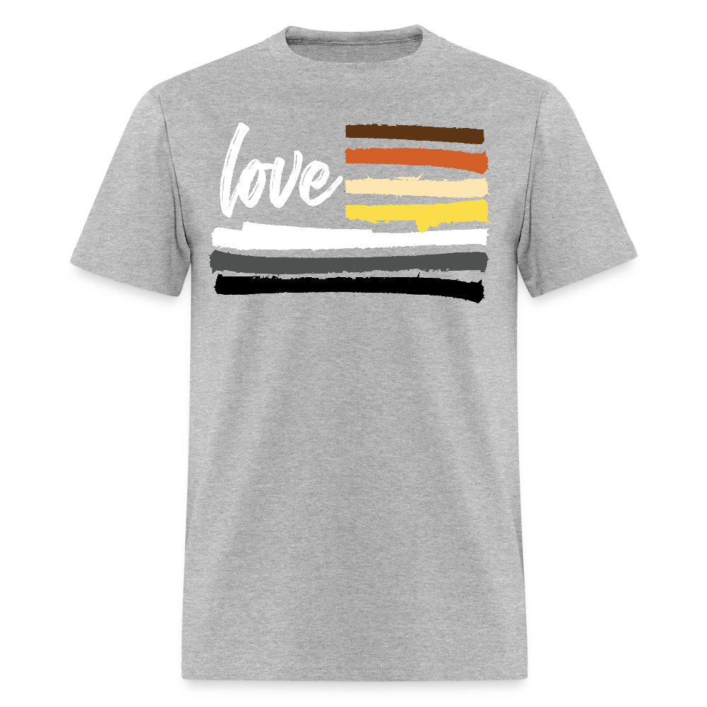 Love Bear Gay Pride T-Shirt - heather gray