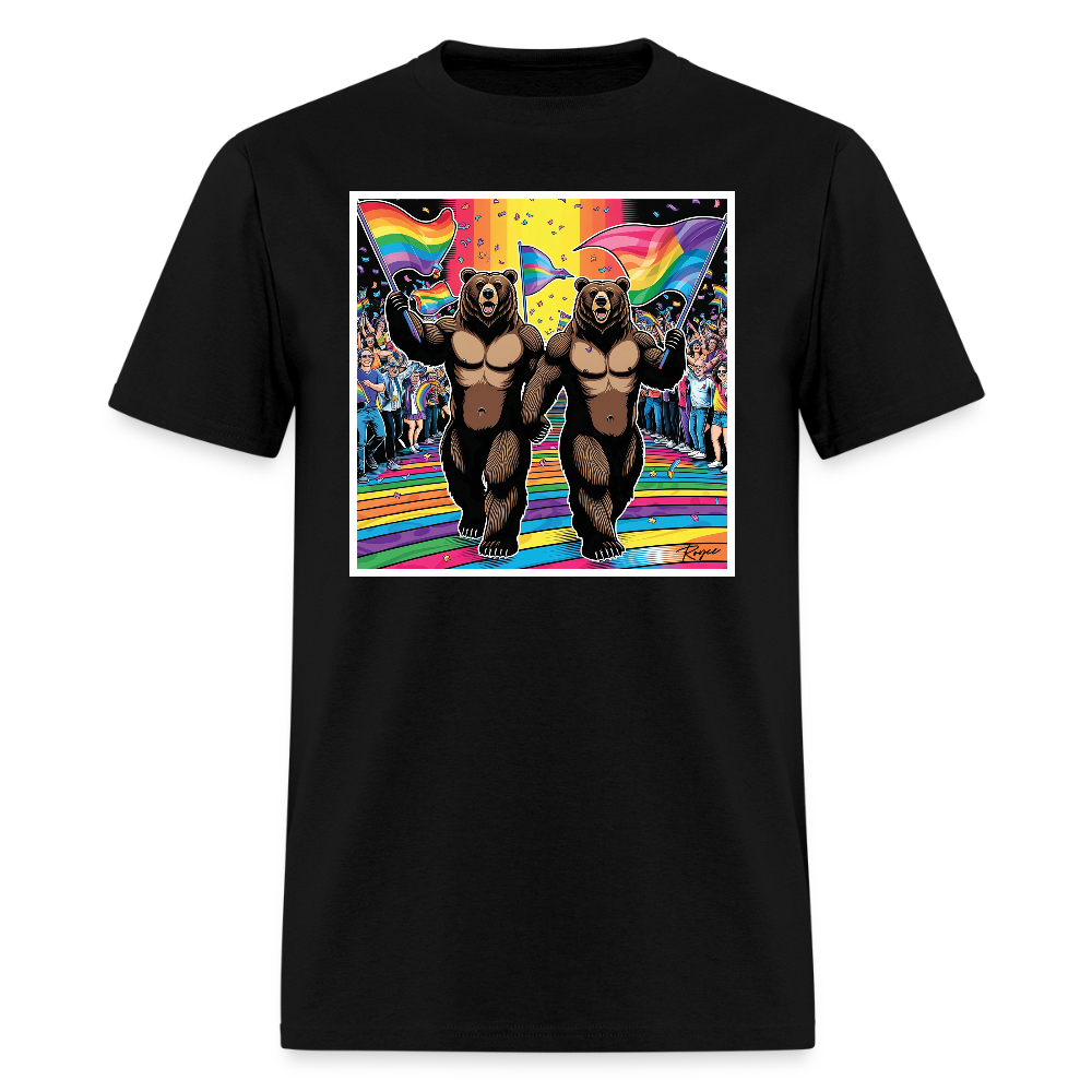 Proud Bears Gay Pride T-Shirt - black