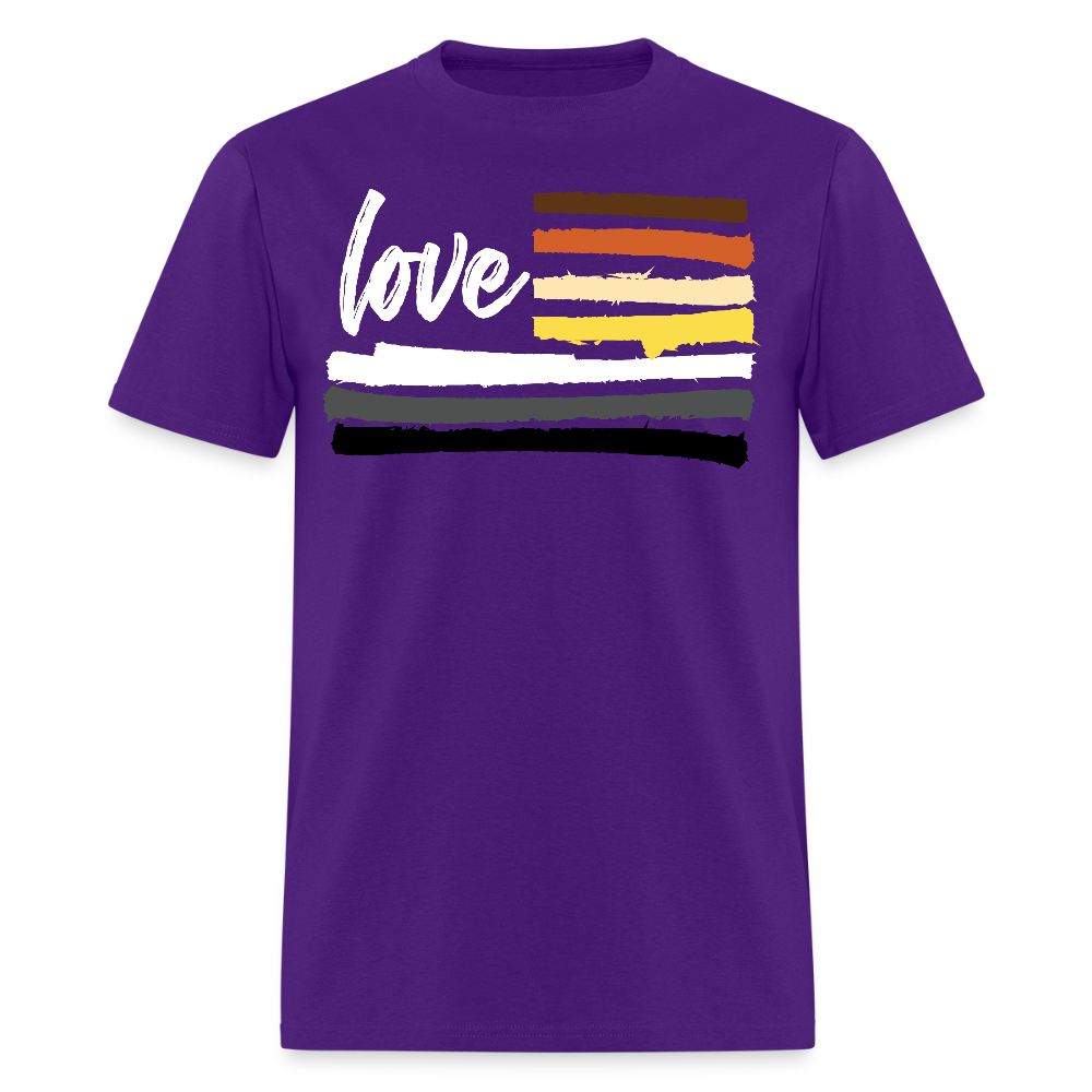 Love Bear Gay Pride T-Shirt - purple