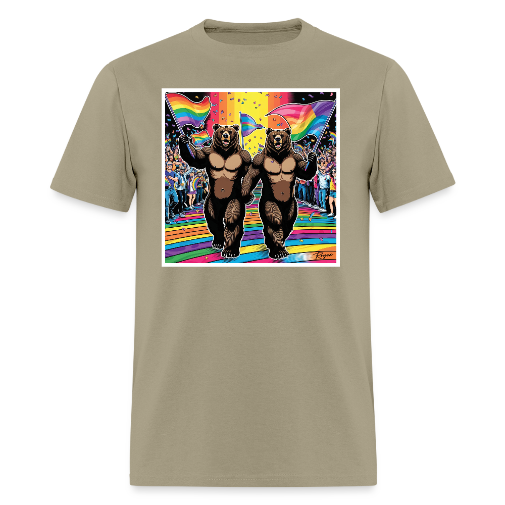 Proud Bears Gay Pride T-Shirt - khaki