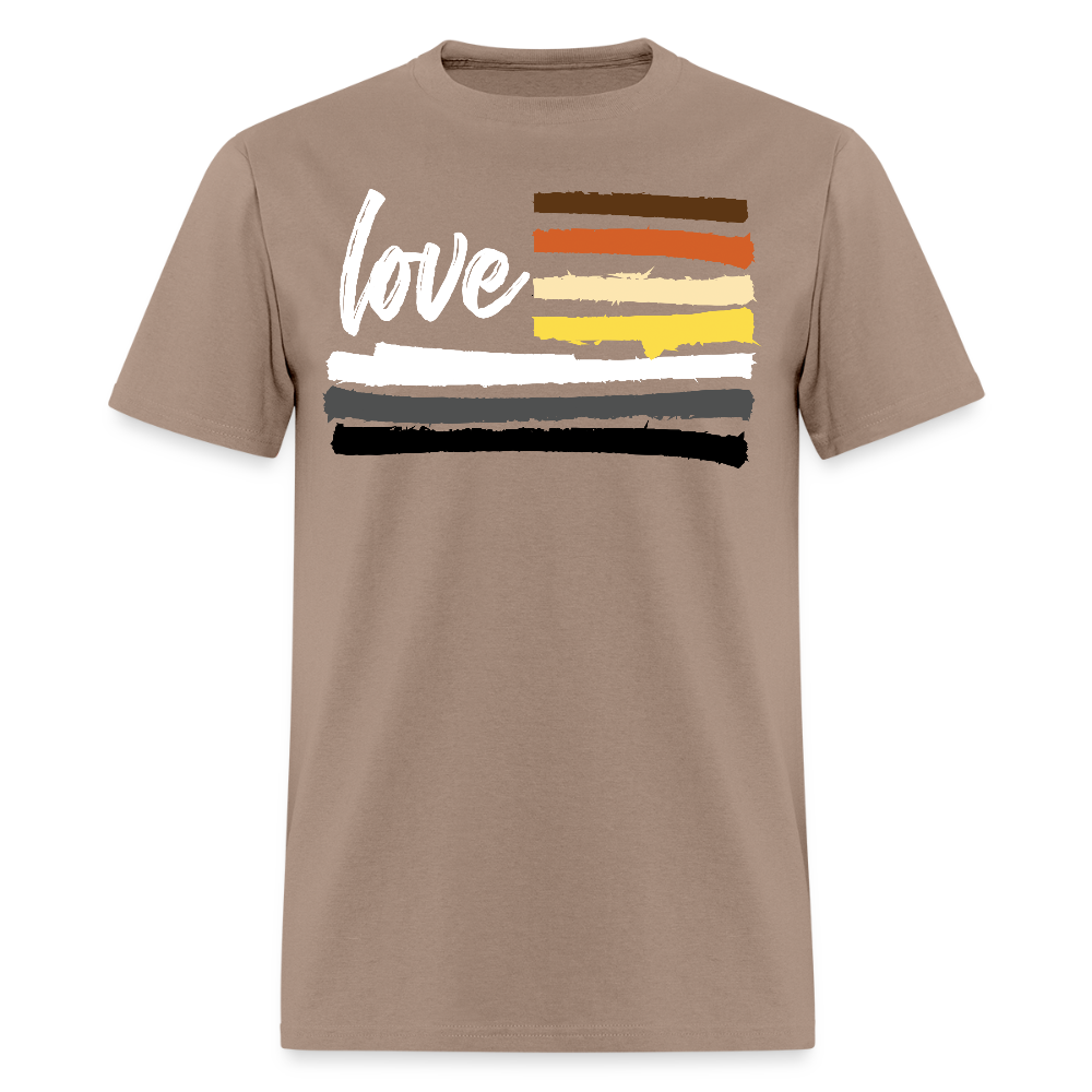 Love Bear Gay Pride T-Shirt - brown savana