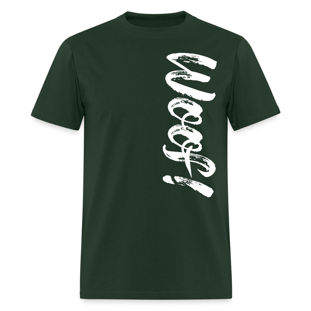 Woof! Gay Pride T-Shirt - forest green