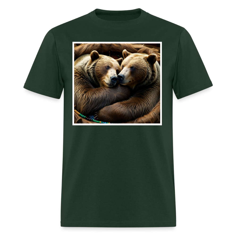 Sleeping Bears T-Shirt - forest green