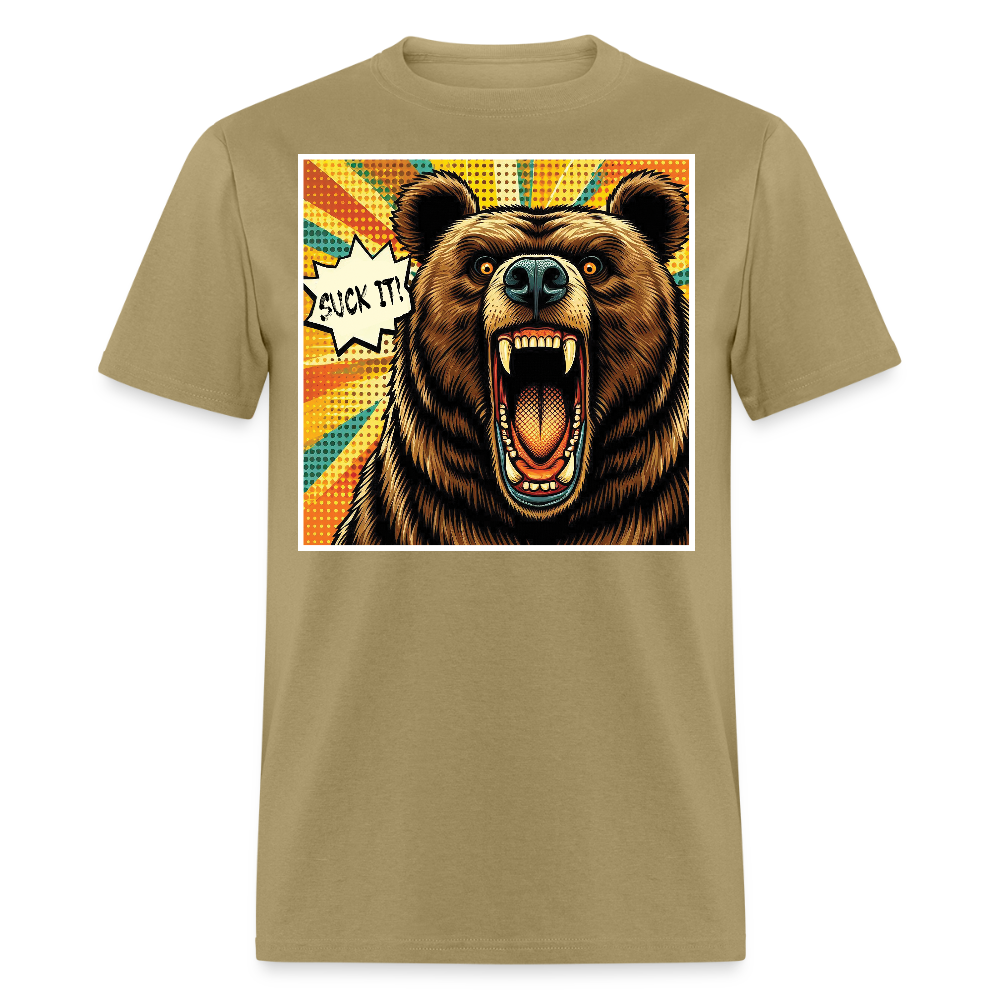 Suck it! Bear Pride T-Shirt - khaki
