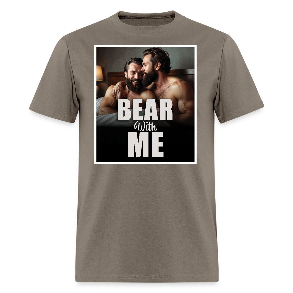 Bear With Me Gay Pride T-shirt - safari