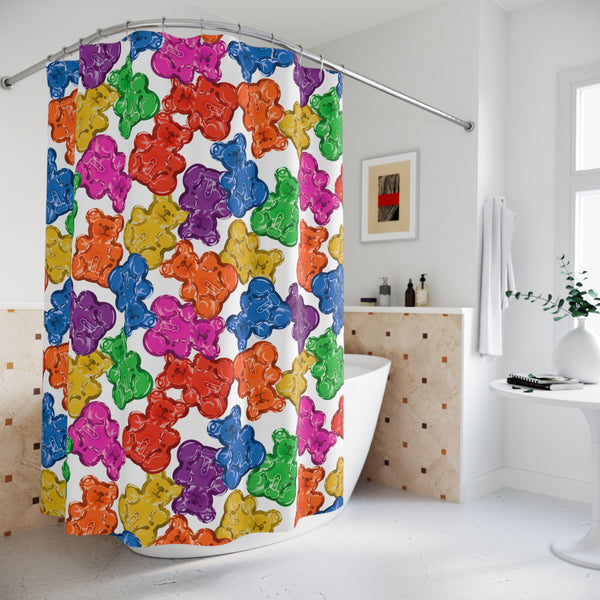 Horny Gummy Bears Gay Pride Shower Curtain