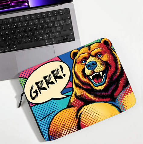 Pop Art Bear Pride Laptop Sleeve