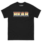 Brotherhood of Bears flag colorwd bold text t-shirt